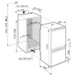 Liebherr Pure ICE5103 178cm Easy Fresh Smart Frost Built in Fully Integrated Fridge Freezer White - Image 4