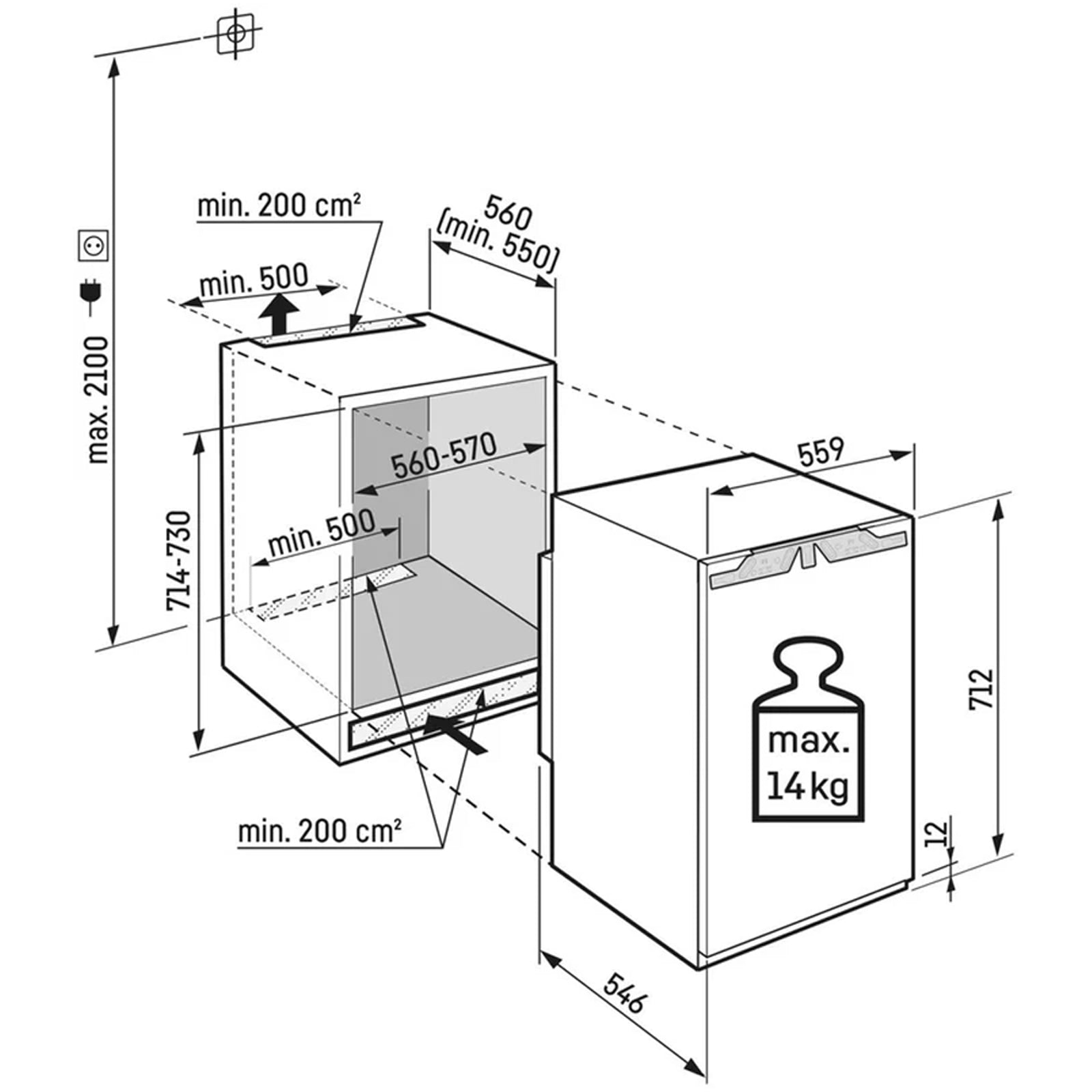liebherr-pure-ifnd3503-no-frost-fully-integrated-freezer-1154214402 Liebherr Pure IFND3503 No Frost Fully Integrated Freezer - Image 4