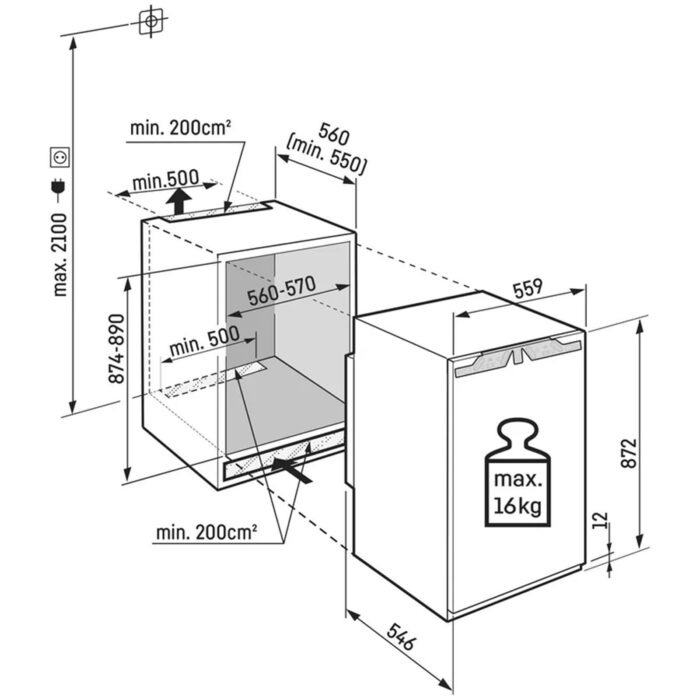 Liebherr Pure IRE3900 Fully Integrated Larder Fridge with Easy Fresh - Image 4