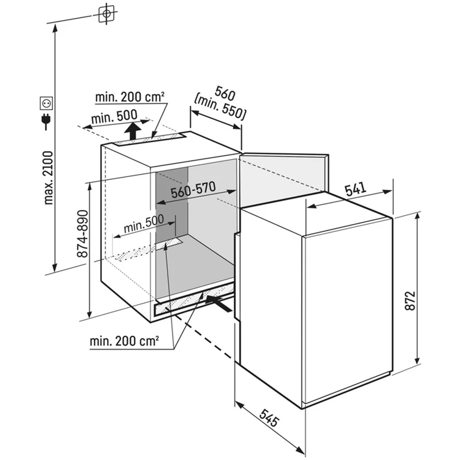 liebherr-pure-irse3901-fully-integrated-fridge-with-icebox-1154214287 Liebherr Pure IRSE3901 Fully Integrated Fridge with Icebox - Image 4