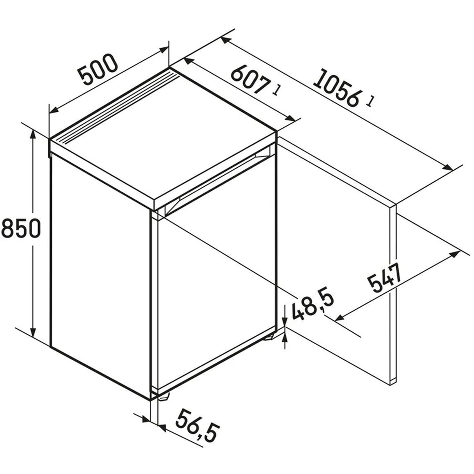 liebherr-rd1201-pure-rd1201-98l-50cm-under-counter-fridge-with-icebox-1154214194 Liebherr RD1201 Pure RD1201 98L 50cm Under Counter Fridge with Icebox - Image 9