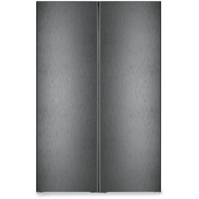 Liebherr XRFBD5220 677L Freestanding No Frost Black Side by Side Fridge Freezer in Black Steel - Image 1