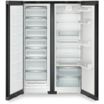Liebherr XRFBD5220 677L Freestanding No Frost Black Side by Side Fridge Freezer in Black Steel - Image 3