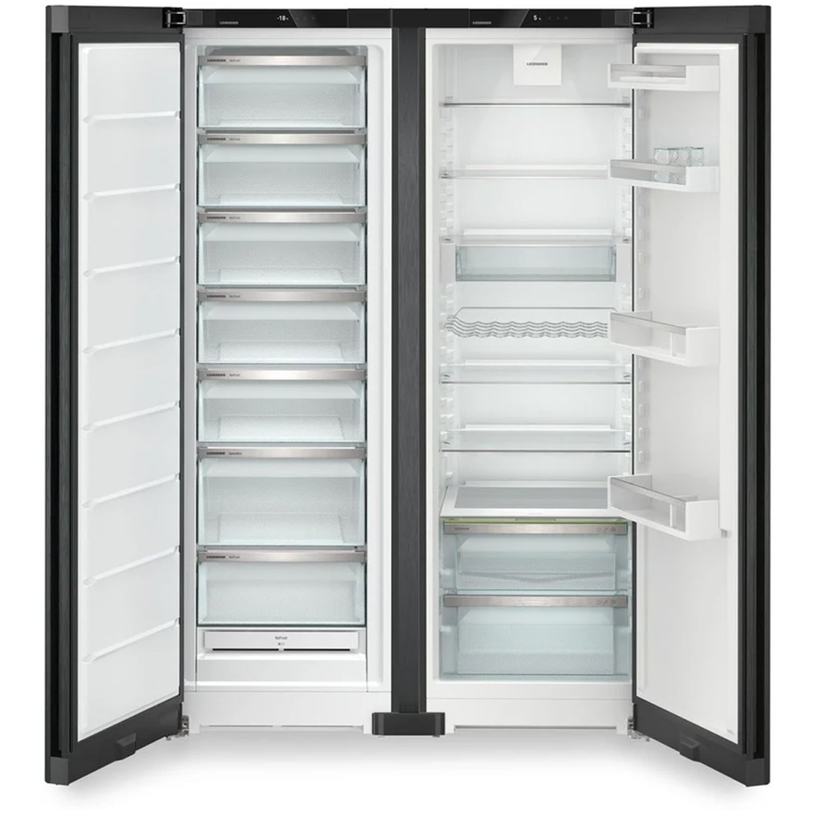 liebherr-xrfbd5220-677l-freestanding-no-frost-black-side-by-side-fridge-freezer-in-black-steel-1154698125 Liebherr XRFBD5220 677L Freestanding No Frost Black Side by Side Fridge Freezer in Black Steel - Image 3
