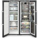 Liebherr XRFBS5295 665L No Frost Freestanding Side by Side Fridge Freezer with Ice Maker in Black Steel - Image 2