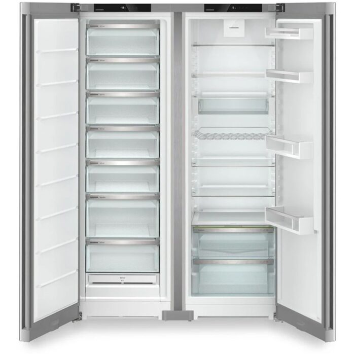 Liebherr XRFSF5220 677L Freestanding No Frost Side by Side Fridge Freezer in Stainless Steel - Image 2