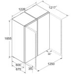 Liebherr XRFSF5220 677L Freestanding No Frost Side by Side Fridge Freezer in Stainless Steel - Image 4