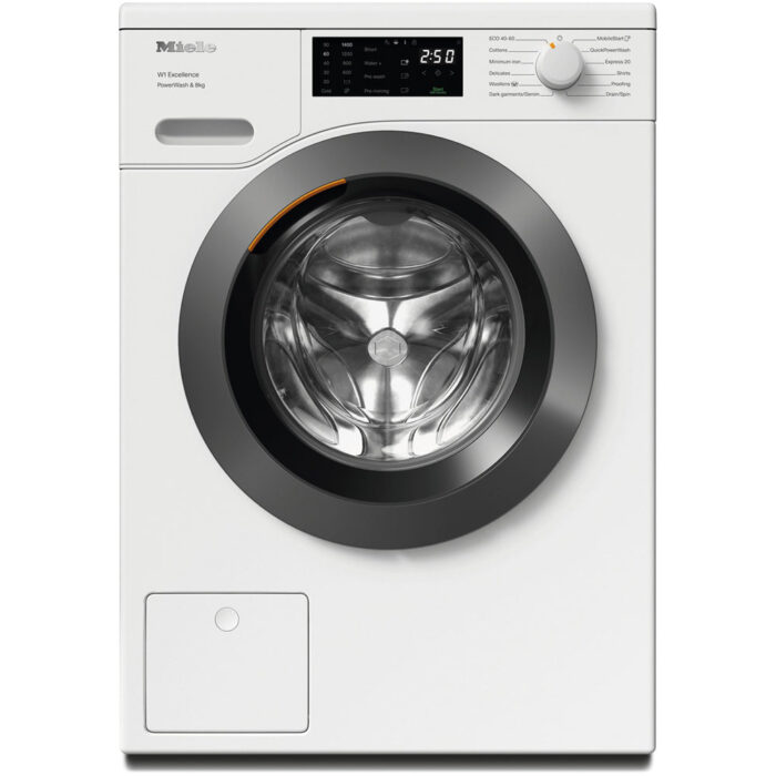 Miele WEB365 WCS PowerWash 8kg 1400 Spin Freestanding Washing Machine Lotus White - Image 1