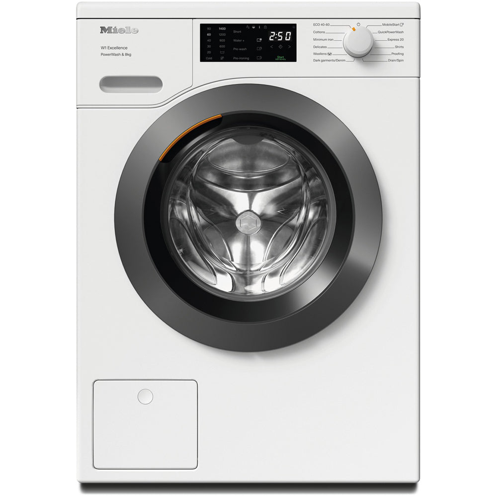 miele-web365-wcs-powerwash-8kg-1400-spin-freestanding-washing-machine-lotus-white-1156000977 Miele WEB365 WCS PowerWash 8kg 1400 Spin Freestanding Washing Machine Lotus White - Image 1