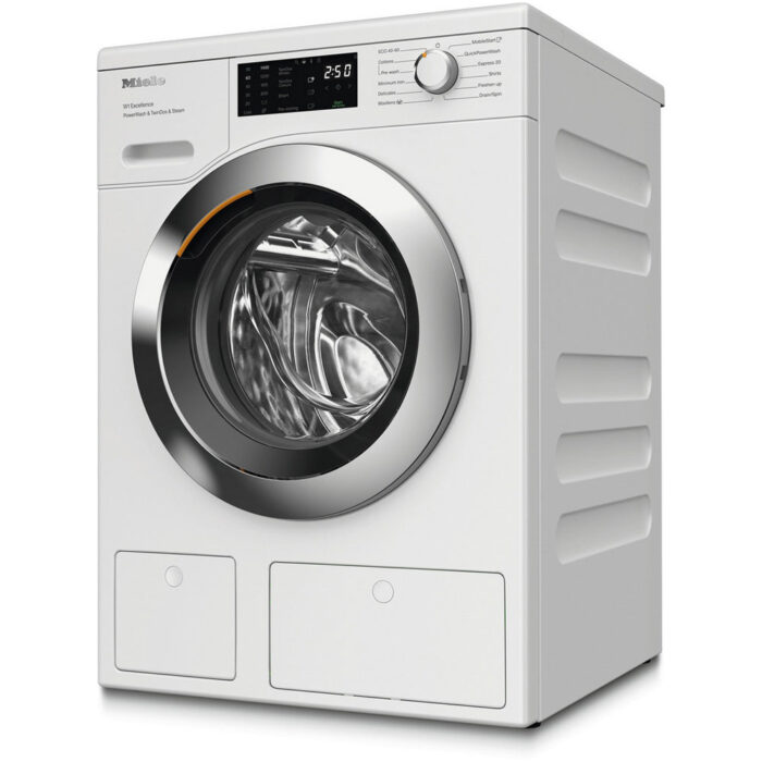 Miele WEG885 WCS 9kg 1400 Spin PowerWash & SteamCare Washing Machine Lotus White - Image 2