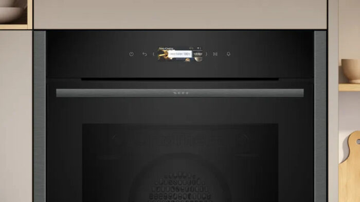 Neff B24CR31G0B N70 Built-in Electric Single Oven Graphite Grey - Image 2