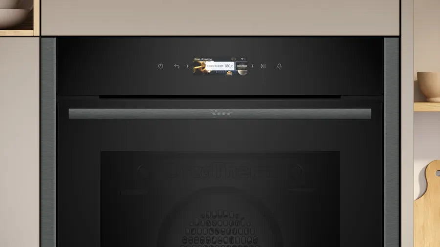 neff-b24cr31g0b-n70-built-in-electric-single-oven-graphite-grey-1082417377 Neff B24CR31G0B N70 Built-in Electric Single Oven Graphite Grey - Image 2