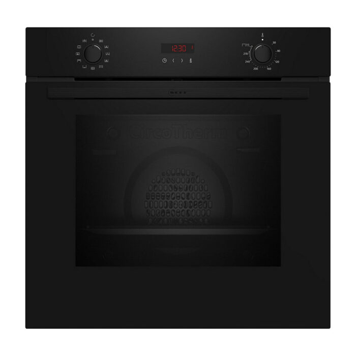 Neff B2DCG7AK3B N30 Built In 60cm Electric Single Oven with Pyrolytic Cleaning Black - Image 1