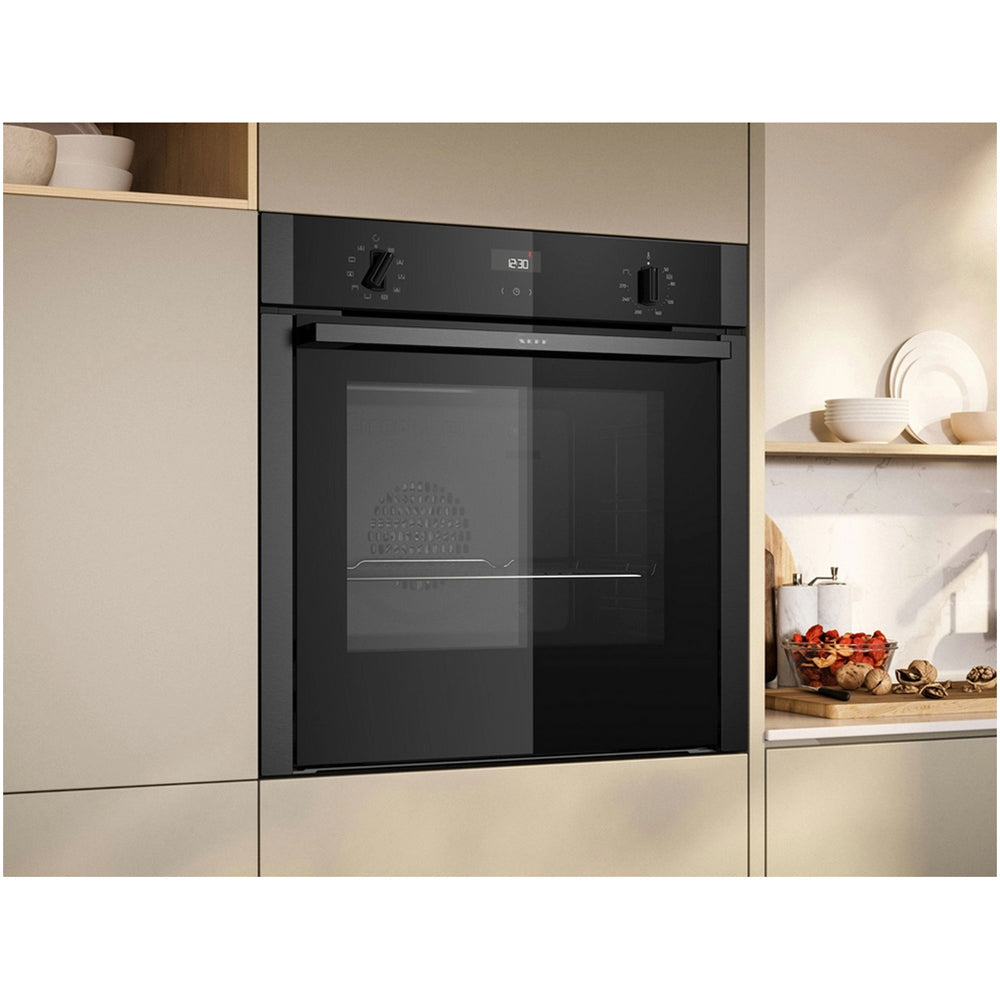 neff-b3ace4ag3b-n50-slide-and-hide-60cm-built-in-electric-single-oven-graphite-grey-a-rated-1168077888 Neff B3ACE4AG3B N50 Slide and Hide 60cm Built In Electric Single Oven Graphite Grey A+ Rated - Image 2
