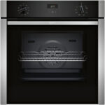 Neff B3ACE4AN3B N50 Slide & Hide 60cm Built In Electric Single Oven Stainless Steel A+ Rated