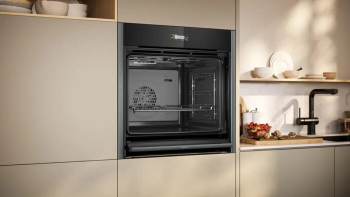 Neff B54CR31G0B N70 Slide and Hide Built-In Electric Single Oven Graphite Grey - Image 4