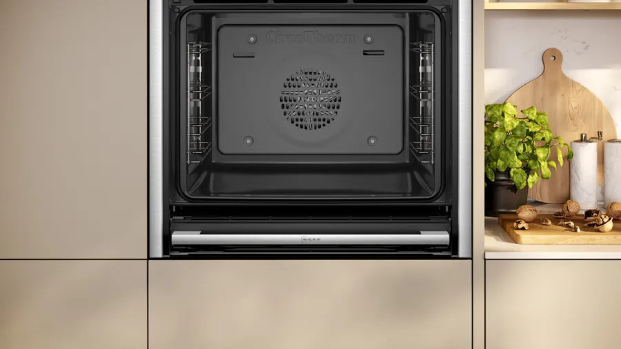 neff-b54cr31n0b-n70-slide-and-hide-built-in-electric-single-oven-stainless-steel-stainless-steel-1082417513 Neff B54CR31N0B N70 Slide and Hide Built-In Electric Single Oven Stainless Steel - Image 3
