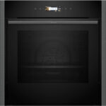 Neff B54CR71G0B N70 Slide and Hide Built-In Electric Single Oven Graphite Grey