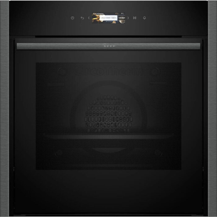 Neff B54CR71G0B N70 Slide and Hide Built-In Electric Single Oven Graphite Grey - Image 1
