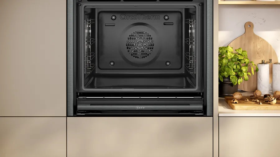 neff-b54cr71g0b-n70-slide-and-hide-built-in-electric-single-oven-graphite-grey-graphite-grey-1082417531 Neff B54CR71G0B N70 Slide and Hide Built-In Electric Single Oven Graphite Grey - Image 4