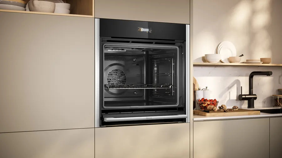 neff-b54cr71n0b-n70-slide-and-hide-built-in-electric-single-oven-stainless-steel-stainless-steel-1082417551 Neff B54CR71N0B N70 Slide and Hide Built-In Electric Single Oven Stainless Steel - Image 4