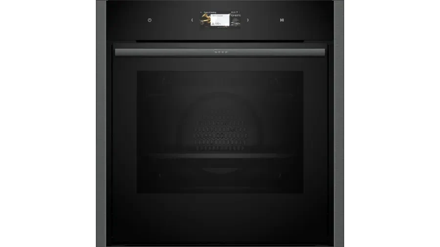 neff-b64cs71g0b-n90-slide-and-hide-built-in-electric-single-oven-graphite-1082417624 Neff B64CS71G0B N90 Slide and Hide Built-In Electric Single Oven Graphite - Image 1