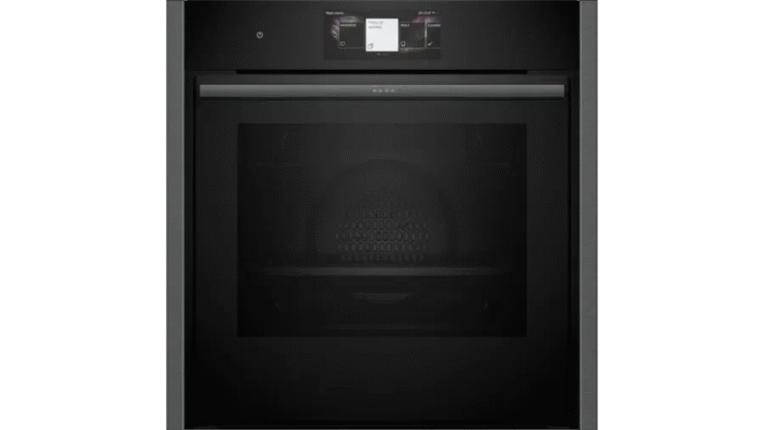 Neff B64CT73G0B N90 Slide and Hide Built-In Electric Single Oven Graphite - Image 1