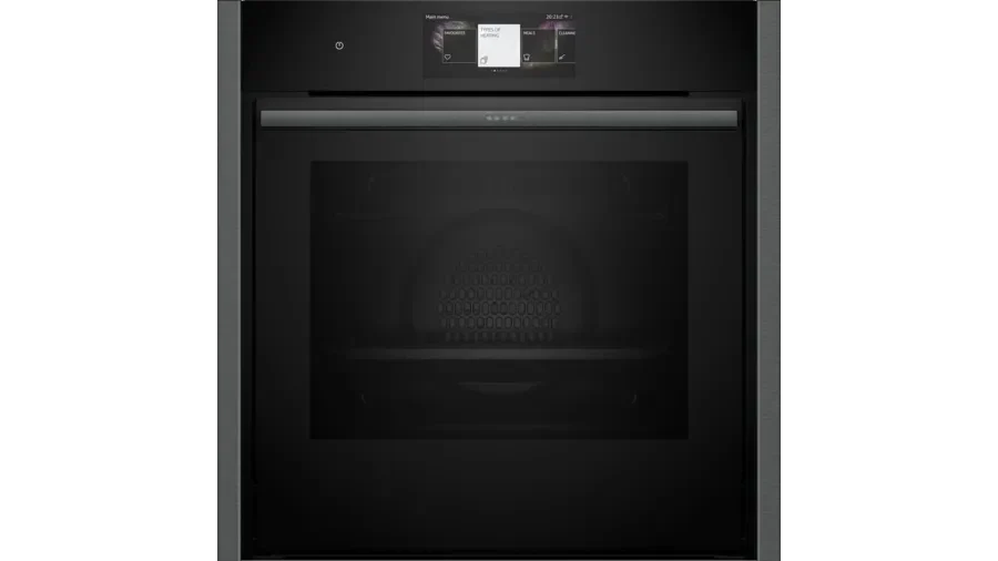 neff-b64ct73g0b-n90-slide-and-hide-built-in-electric-single-oven-graphite-1082417661 Neff B64CT73G0B N90 Slide and Hide Built-In Electric Single Oven Graphite - Image 1