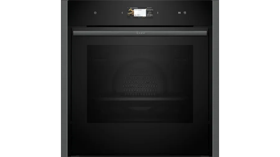 neff-b64fs31g0b-n90-slide-and-hide-built-in-electric-single-oven-graphite-1082417678 Neff B64FS31G0B N90 Slide and Hide Built-In Electric Single Oven Graphite - Image 1