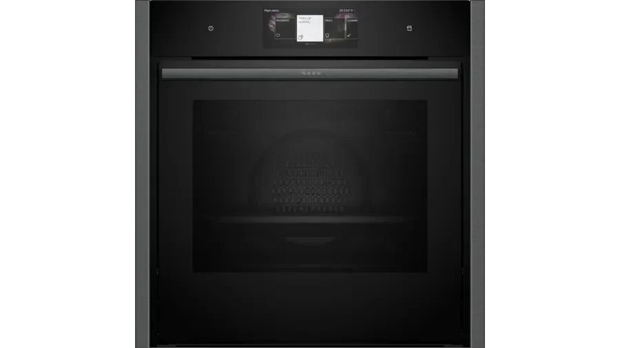 neff-b64ft53g0b-n90-slide-and-hide-built-in-electric-single-oven-graphite-1082417705 Neff B64FT53G0B N90 Slide and Hide Built-In Electric Single Oven Graphite - Image 1