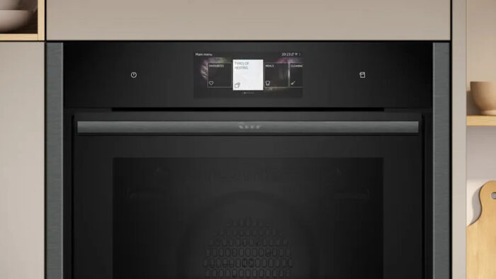 Neff B64FT53G0B N90 Slide and Hide Built-In Electric Single Oven Graphite - Image 2