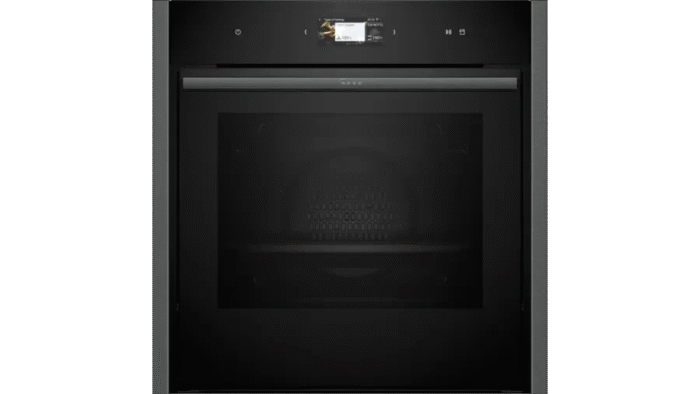 Neff B64VS71G0B N90 Slide and Hide Built-In Electric Single Oven Graphite - Image 1