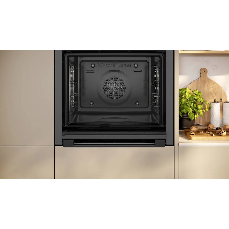 neff-b6ach7ag7b-n50-slide-hide-wifi-connected-60cm-built-in-electric-single-oven-with-pyrolytic-cleaning-graphite-a-rated-1159851892 Neff B6ACH7AG7B N50 Slide & Hide Wifi Connected 60cm Built In Electric Single Oven with Pyrolytic Cleaning Graphite A+ Rated - Image 4