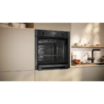 Neff B6ACH7AG7B N50 Slide & Hide Wifi Connected 60cm Built In Electric Single Oven with Pyrolytic Cleaning Graphite A+ Rated - Image 3