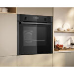 Neff B6ACH7AG7B N50 Slide & Hide Wifi Connected 60cm Built In Electric Single Oven with Pyrolytic Cleaning Graphite A+ Rated - Image 2