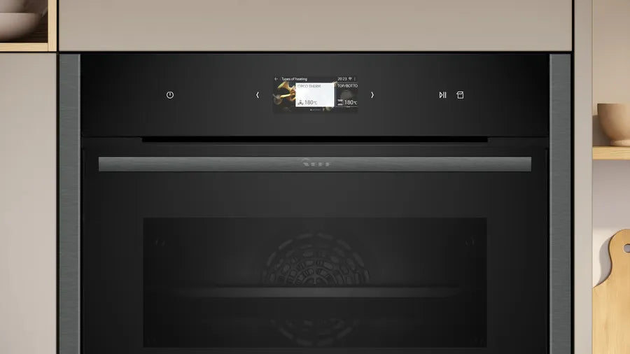 neff-c24fs31g0b-n90-built-in-electric-compact-oven-with-steam-function-1082417846 Neff C24FS31G0B N90 Built-In Electric Compact Oven with Steam Function - Image 2