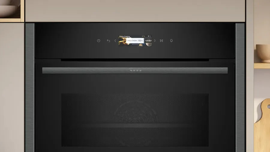 neff-c24mr21g0b-n70-built-in-compact-oven-with-microwave-function-graphite-graphite-grey-1082417909 Neff C24MR21G0B N70 Built-In Compact Oven with Microwave Function Graphite - Image 2