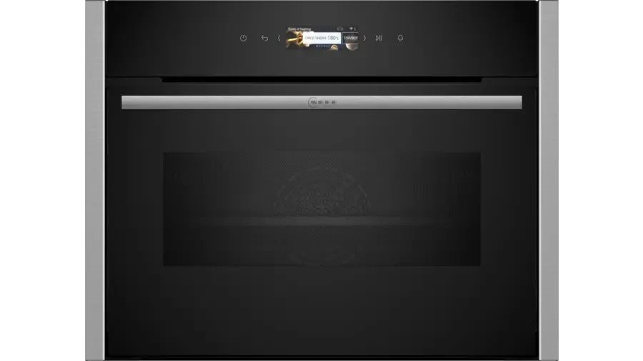 neff-c24mr21n0b-n70-built-in-compact-oven-with-microwave-stainless-steel-stainless-steel-1082417929 Neff C24MR21N0B N70 Built-In Compact Oven with Microwave Stainless Steel - Image 1