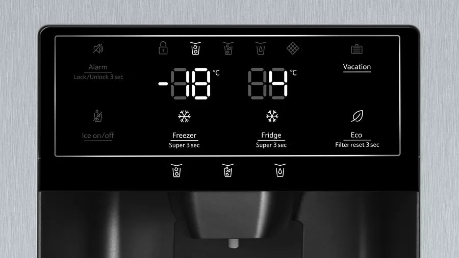 neff-n70-ka3923ie0g-frost-free-freestanding-american-fridge-freezer-stainless-steel-1082418156 Neff N70 KA3923IE0G Frost Free Freestanding American Fridge Freezer Stainless Steel - Image 3