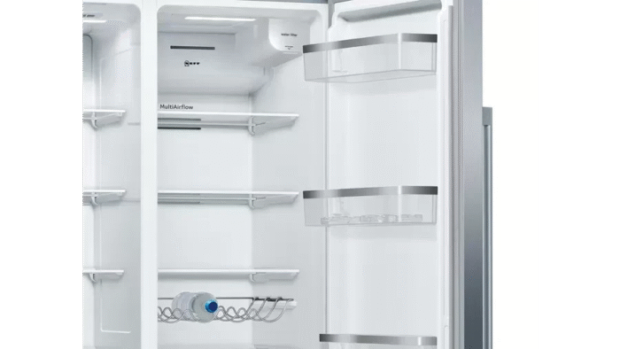 Neff N70 KA3923IE0G Frost Free Freestanding American Fridge Freezer Stainless Steel - Image 5