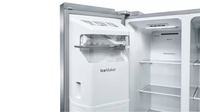 Neff N70 KA3923IE0G Frost Free Freestanding American Fridge Freezer Stainless Steel - Image 8