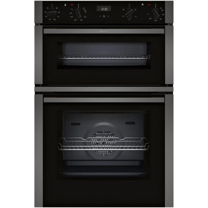 Neff U1ACE2AG3B N50 60cm Built In Electric Double Oven Graphite Grey - Image 1