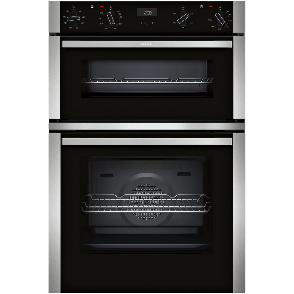 neff-u1ace2an3b-n50-60cm-built-in-electric-double-oven-stainless-steel-1167867870 Neff U1ACE2AN3B N50 60cm Built In Electric Double Oven Stainless Steel - Image 1