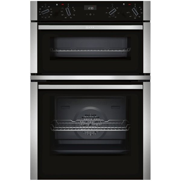 neff-u1ace5hn0b-n-50-built-in-double-oven-stainless-steel-1082418428 Neff U1ACE5HN0B N 50 Built-in double oven Stainless steel - Image 1