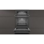 Neff U1GCC0AN0B N30 Built In Electric Double Oven Black & Steel - Image 2