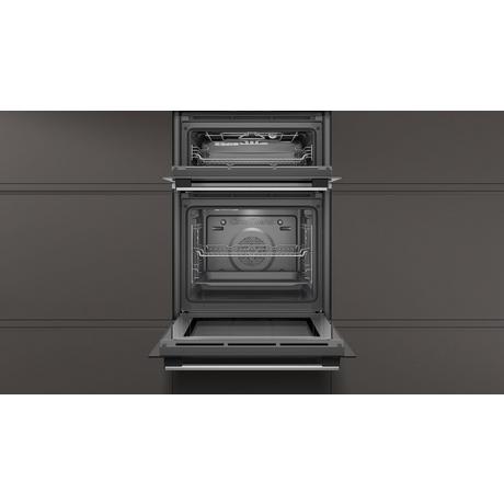 neff-u1gcc0an0b-n30-built-in-electric-double-oven-black-steel-black-1082418443 Neff U1GCC0AN0B N30 Built In Electric Double Oven Black & Steel - Image 2