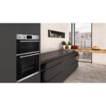 Neff U1GCC0AN0B N30 Built In Electric Double Oven Black & Steel - Image 3