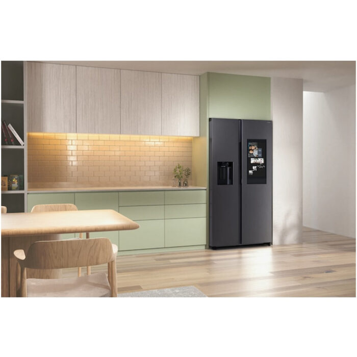 Samsung Bespoke AI RS90F66BEFEU Plumbed American Fridge Freezer with Family Hub Black - Image 12