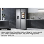 Samsung Bespoke AI RS90F66BEFEU Plumbed American Fridge Freezer with Family Hub Black - Image 10