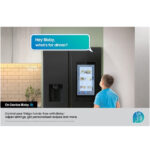 Samsung Bespoke AI RS90F66BEFEU Plumbed American Fridge Freezer with Family Hub Black - Image 2